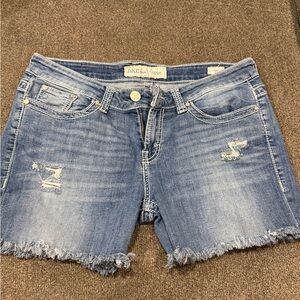 BKE cut off Denim distressed shorts